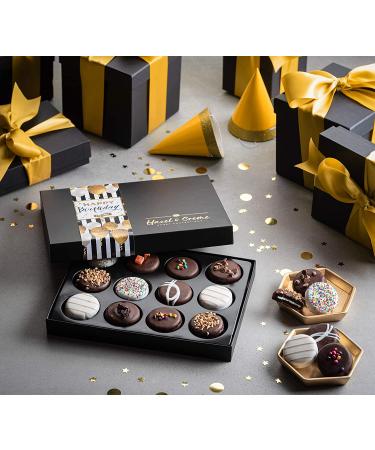 Happy Birthday Chocolate Gift Basket - Gourmet Food Gifts - 12 Piece Assortment - Buy Online on GoSupps.com
