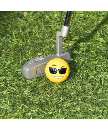 Emoji Universe 2 Ply Professional Practice Golf Balls - Set of 12 Emoji Balls for Chipping and Putting - Perfect Gift for Golf Enthusiasts on Father's Day, Mother's Day, and Holidays - Buy Online on GoSupps.com