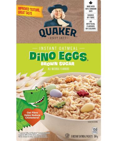 Quaker Dino Eggs Instant Oatmeal 8 Packets 304g Dino Eggs 304 g (Pack of 1) - Buy Online on GoSupps.com