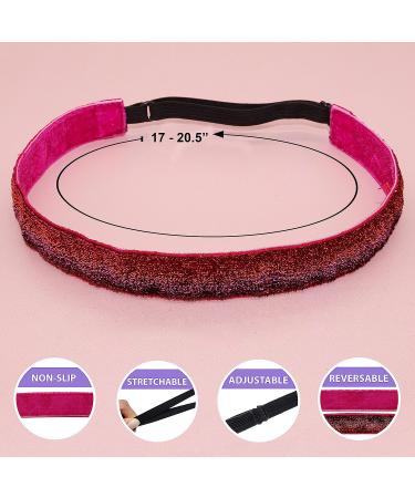 FROG SAC Glitter Headbands for Girls - Adjustable Non Slip Hair Accessories for Gymnastics and Teens - Buy Online on GoSupps.com