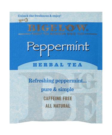 Bigelow Peppermint Herbal Tea - Caffeine Free, 20 Count (Pack of 6) - 120 Total Tea Bags - Buy Online on GoSupps.com