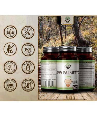 High-Dose Saw Palmetto Capsules | 360 Count - 320mg Saw Palm Extract | Gluten & Allergen-Free | Made in GB - Buy Online on GoSupps.com
