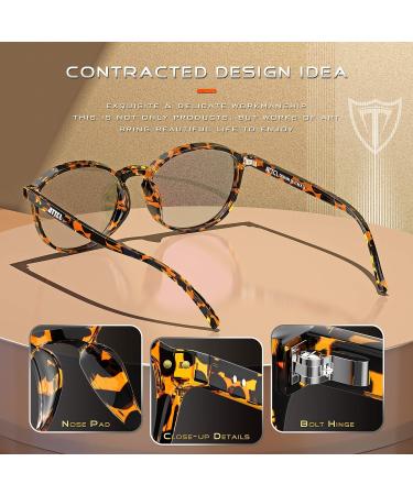 Attcl Unisex Blue Light Filter Glasses - UV Block Headache Reduction Gaming Glasses - Stylish Leopard Design for Eye Protection - Buy Online on GoSupps.com