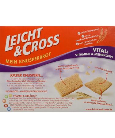 LEICHT&CROSS Crispy Bread Vital - Pack of 8 (8 x 125g) | Premium International Shipping - Buy Online on GoSupps.com