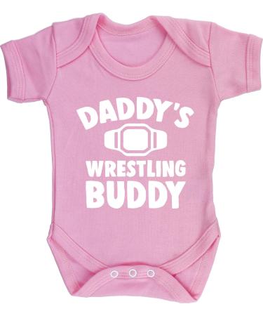 Hippowarehouse Daddy's wrestling buddy baby vest bodysuit (short sleeve) boys girls