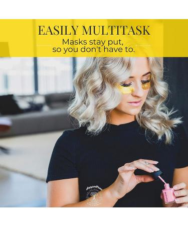 Under Eye Patches & Masks (18 Pairs) - Natural Anti-Aging Treatment for Bags, Puffiness, Wrinkles, Dark Circles - 24K Gold, Collagen, Hyaluronic Acid - San Francisco Formulated - Buy Online on GoSupps.com