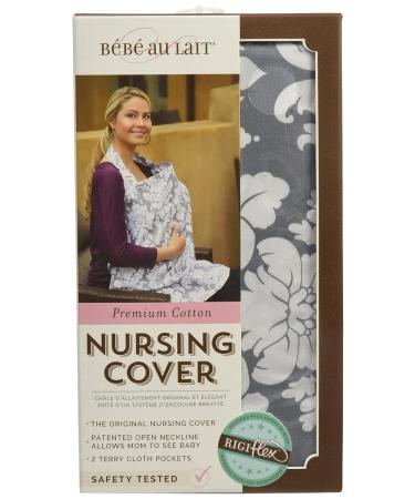 B b au Lait Nursing Cover - Chateau Silver | Stylish & Comfortable Breastfeeding Solutions - Shop Internationally - Buy Online on GoSupps.com