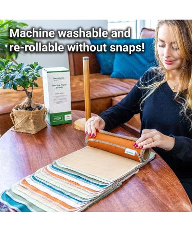 ZeroWastely Jungle Reusable Paper Towels - 24-Pack Eco-Friendly Cloth Towels for Zero Waste Living - Buy Online on GoSupps.com