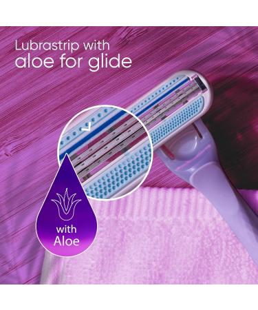 Gillette Venus Miami Midnight Smooth Women's Disposable Razors with Aloe 3 Razors - Buy Online on GoSupps.com