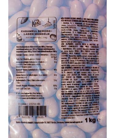 KoRo - Chocolate almonds and sea salt caramel 1kg - the sweet-salty pleasure of Californian almonds with real Belgian chocolate - Buy Online on GoSupps.com