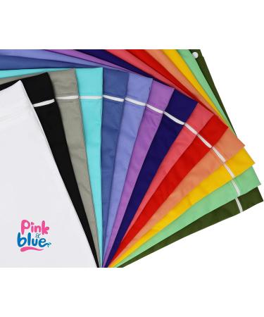 PINK & BLUE - Reusable Washable Wet & Dry Bag for Disposable/Cloth Baby Diapers - Leakproof Environmentally Friendly Wet & Dry Bag with Zipper Snap Handle - A Set of 2 PCS (Red & Yellow) - Buy Online on GoSupps.com