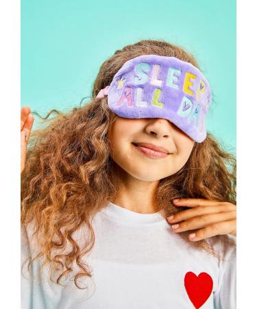 Girls Satin-Lined Silky Fleece Sleep Mask - Fun & Colorful Design for All-Day Sleep - Buy Online on GoSupps.com