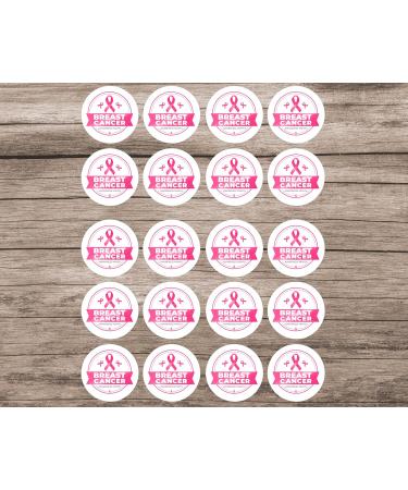 20 x Precut Pink Day Breast Cancer Awareness Fundraising Edible Wafer Paper Cupcake Toppers For Cake - Buy Online on GoSupps.com
