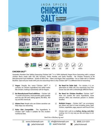 Chicken Salt - Vegan, Non-GMO, NO MSG, Gluten Free | Australia's Best All-Purpose Seasoning (Low Sodium) - Buy Online on GoSupps.com