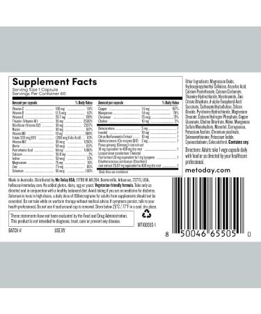 me today Multivitamin for Men Mineral Supplements with 27 Vitamins Minerals and Herbs Including D C A B Biotin and Zinc Vegetarian | General Health Supplements | 60 Capsules - Buy Online on GoSupps.com