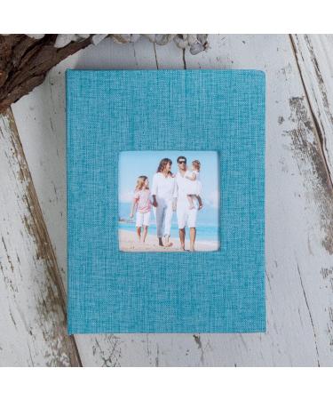 Mublalbum Small Photo Album 4x6 - 2 Pack Blue Linen Cover Mini Albums for 52 Vertical Pictures - 26 Pages each for Artwork, Postcards, Picture Storage - Buy Online on GoSupps.com