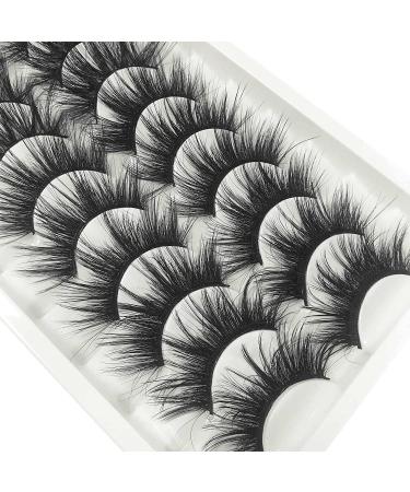 Goddvenus 20MM Faux Mink Eyelashes Pack - 24 Pairs Long Thick Fluffy 3D Volume Dramatic Strip Eye Lashes - High Volume, 2 Styles - Buy Online on GoSupps.com