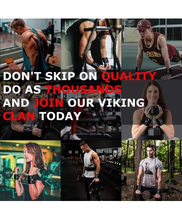 Vikingstrength Premium Wrist Brace Support for Weightlifting, Crossfit, Bodybuilding & Fitness | Pain Relief & Recovery Wraps for Athletes | Men & Women + V-Strength Workout App - Buy Online on GoSupps.com