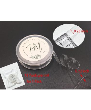 RYANMAMA Transparent Elastic Clear Strap for Lingerie & Swimwear - 0.23 inch (11 Yards) - Buy Online on GoSupps.com