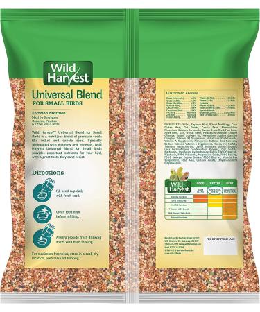 Wild Harvest Bird Seed Collection for Small Birds - Daily Blends and Advanced Nutrition for Parakeet, Canaries, Finches, Cockatiel, Parrots - 3 Pound Pack - Buy Online on GoSupps.com