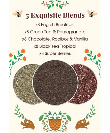 English Tea Shop Organic Everyday Favourites - 40 Tea Bag Sachets - Buy Online on GoSupps.com