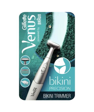 Gillette Venus Bikini Trimmer Women with 5 mm Extra Comb & Travel Pouch Precision Trimmer for Your Bikini Line