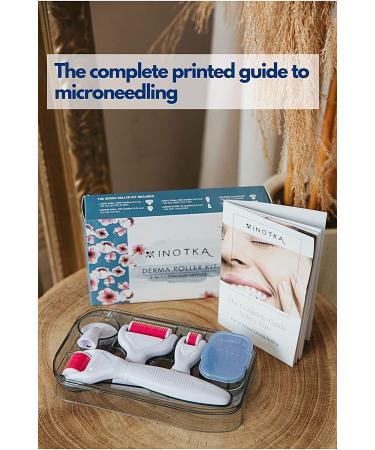 6 in 1 Titanium Derma Roller Kit for Microneedling Face and Body - 0.20, 0.25, 0.3mm Needles - Home Use Microdermabrasion Tool, Safe for Beginners - Face Roller Cosmetics - Buy Online on GoSupps.com