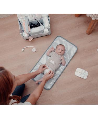 Comfy Cubs Baby Changing Mat - Portable Travel Pad Station | Newborn Essentials for Mum and Dad | Nappy Bag with Wipes and Creams | Earth Green Compact - Buy Online on GoSupps.com