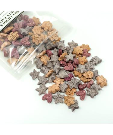 No Furries Delights 100% Organic & All Natural Treat for Rabbit Hamster Guinea Pig Chinchilla Pet Rat Mice Gerbil Bird Healthy Small Animal Enrichment Bonding Training Berrylicious Variety Pack 50g 50 g (Pack of 1)