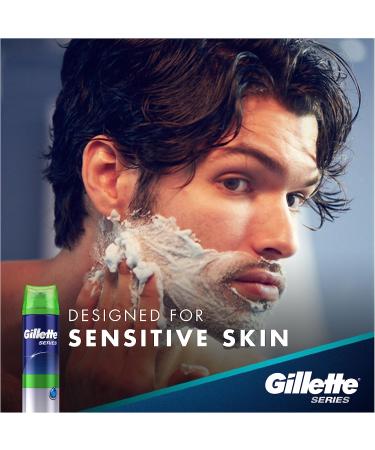 Gillette TGS Series Shave Gel Sensitive 7 Oz - Soothing Formula for Gentle Shaving - Buy Online on GoSupps.com