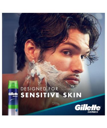 Buy Gillette Series Shaving Gel for Sensitive Skin - 7 Oz | Multicolor - Fast International Shipping - Buy Online on GoSupps.com
