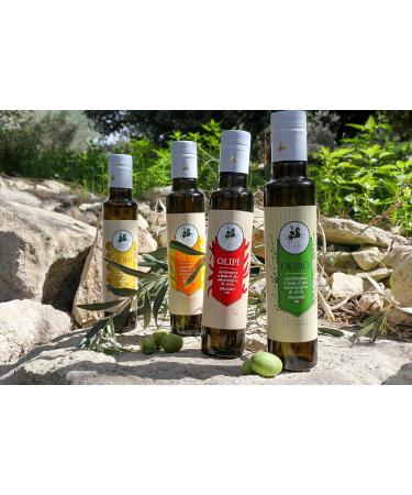Oleificio Mallia - Extra virgin olive oil cold pressed with Olip chili pepper | 250 ml bottle of Italian extra virgin olive oil - Buy Online on GoSupps.com