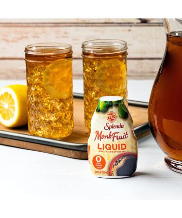 SPLENDA Monk Fruit Liquid Zero Calorie Sweetener Drops - 3.38 Fl Oz Bottle (Pack of 1) - Buy Online on GoSupps.com