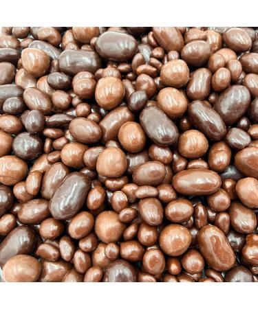 LaetaFood Bridge Mix Chocolate Covered Bites of Nuts, Raisins, Brittles, Caramels, Malt Balls Candy, Bulk (2 Pound Bag)