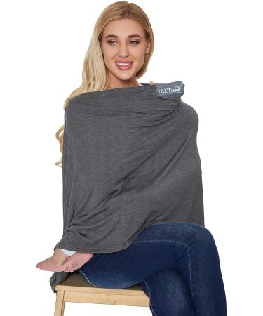 NeoTech Care Baby Nursing Cover Breastfeeding Scarf - Soft Gray Fabric - Buy Online on GoSupps.com