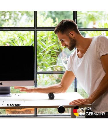 Blackroll Mini Fascia Roll - 15x5 cm Fitness Roller for Self-Massage | Handy Massage Tool for Travel Office & Gym | Medium Hardness | Made in Germany - Black - Buy Online on GoSupps.com