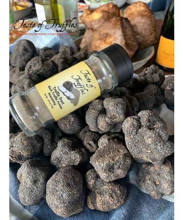 Black Truffle Dust Seasoning - Premium Black Truffle & Mushroom Powder - 2.47oz Gourmet Condiment - Buy Online on GoSupps.com