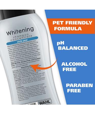 Wahl White Pear Brightening Shampoo for Pets 24 oz - Whitening, Odor Control & Silky Results - Buy Online on GoSupps.com