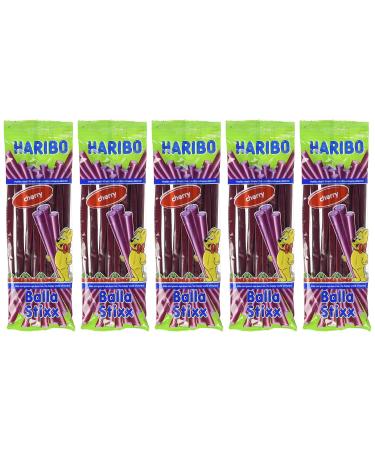 Buy Haribo Balla-Balla Cherry Sticks - 5 x 200g Bags | International Shipping Available - Buy Online on GoSupps.com
