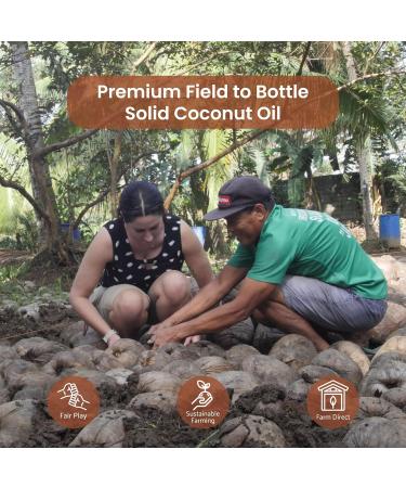 Nature Packaged Solid Coconut Oil (12 fl. oz.) - Sourced Directly from our Farm Partner in the Philippines - Carrier Oil for Diluting Essential Oils, Body, Hair, and Skin Moisturizer - 1 Pack - Buy Online on GoSupps.com