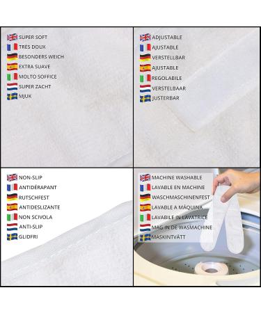 Buy Belle Vous White Terry Hair Bands (10 pcs) - Adjustable Headbands for Makeup Facial Cleaning & Sports - Ideal for Beauty Masks - Buy Online on GoSupps.com