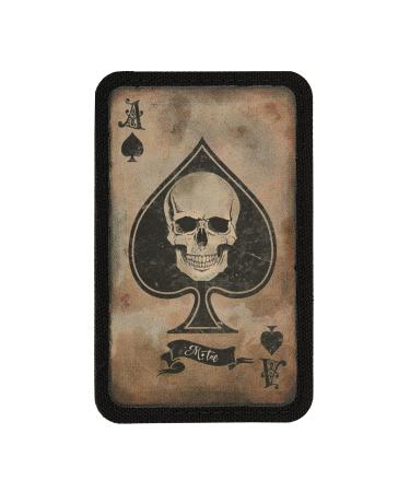 M-Tac Ace of Spades Death Card Tactical Morale Patch Army Combat Hook Fasteners Coyote/Black
