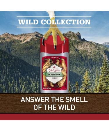 Old Spice Bearglove Deodorant for Men 3 oz - Wild Collection, 3-Pack - Buy Online on GoSupps.com