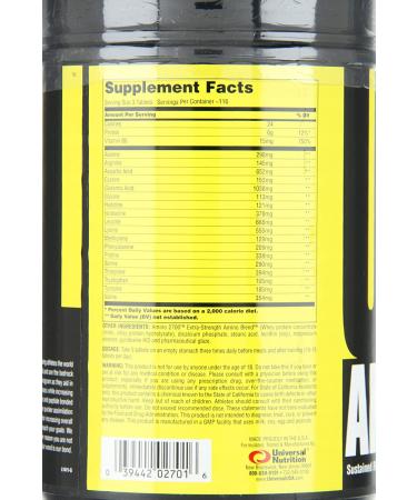 Universal Nutrition Amino 2700 - Essential Amino Acids - 350 Tablets for Optimal Performance - Buy Online on GoSupps.com