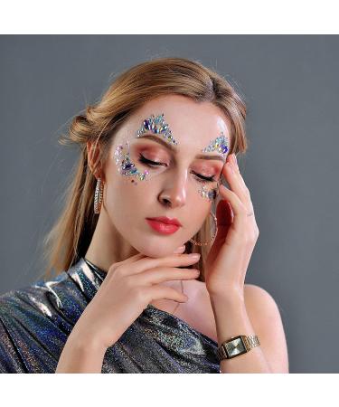 Meredmore 6Sets Festival Face Jewels Stickers Body Rhinestones - Eye & Body Gems | Glitter Rave & Party Accessories - Buy Online on GoSupps.com