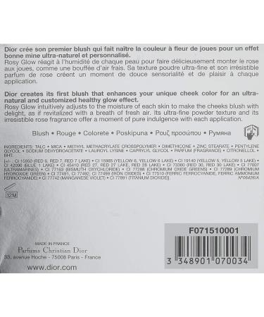 Christian Dior Rosy Glow Awakening Blush No 1 Petal - 0.26 oz | Women's Beauty Essential - Buy Online on GoSupps.com