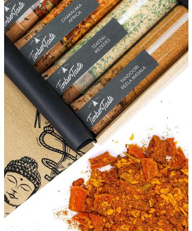 Timber Taste 5 Rare Spices Gift Set - Perfect Father's Day Gift for Grill Lovers & Cooks - International Shipping Available - Buy Online on GoSupps.com