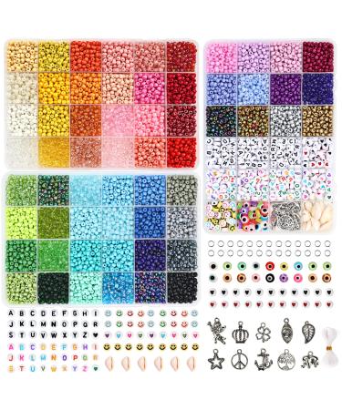 Quefe QUEFE 10160pcs, 120 Colors Clay Beads for Bracelet Making Kit, Flat  Beads for Girls 8-12, Polymer Heishi Beads for Jewelry Kit