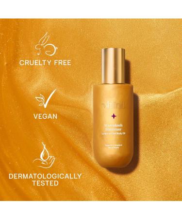 Shop Marrakech Shimmer Luminous Gel Body Oil - Lightweight Golden Glow Serum with Hyaluronic Acid & Glycerin - 200ml | International Shipping Available - Buy Online on GoSupps.com