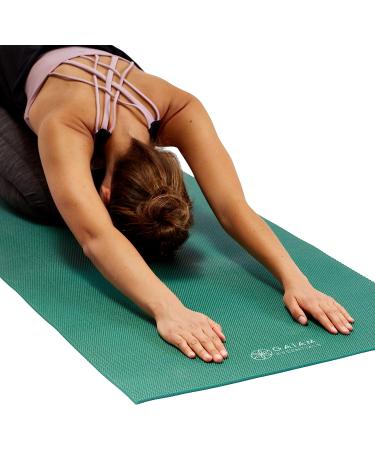 Gaiam Essentials Premium Yoga Mat with Carrier Sling - 72 L x 24 W x 1/4 Thick - Navy - Buy Online on GoSupps.com